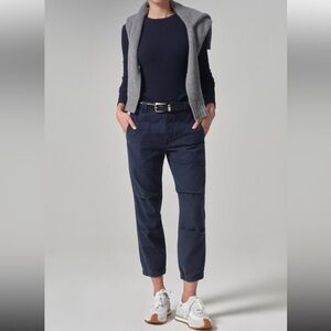 Citizens Of Humanity Agni Utility Trouser Pants Washed Marine